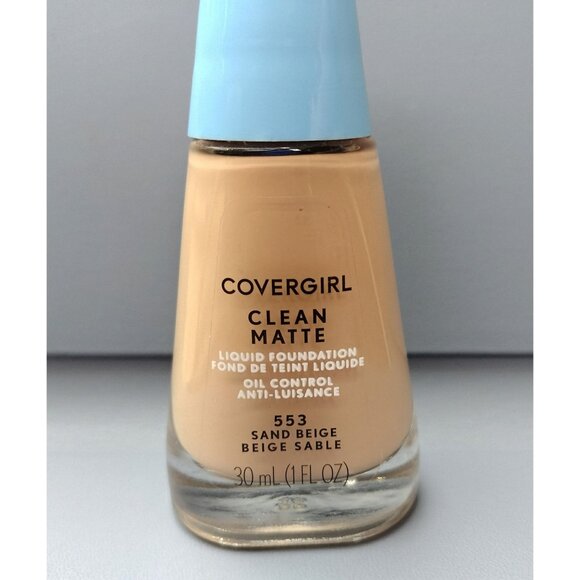 Covergirl Clean Matte Liquid Foundation 553 Sand Beige Oil Control Makeup 30mL 1 - Picture 9 of 9